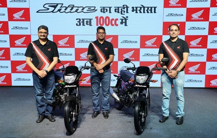 Honda ups the ante in 100-110cc commuter segment, Launches the all-new Shine 100 in Rajasthan