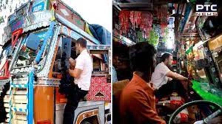 Rahul Gandhi takes truck ride from Delhi to Chandigarh, listens to ‘Mann Ki Baat’ of drivers